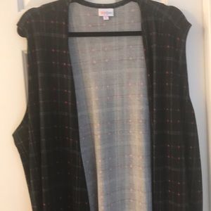 LuLaRoe XL Joy. Never worn. Black, white and red